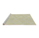 Serging Thickness of Machine Washable Transitional Peach Beige Rug, wshpat2668