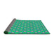 Thickness of Patterned Spring Green Novelty Rug, pat2669