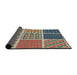 Thickness of Patterned Tan Brown Novelty Rug, pat2678