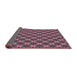 Thickness of Patterned Pink Novelty Rug, pat2692