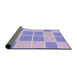 Thickness of Patterned Pale Lilac Purple Novelty Rug, pat2696