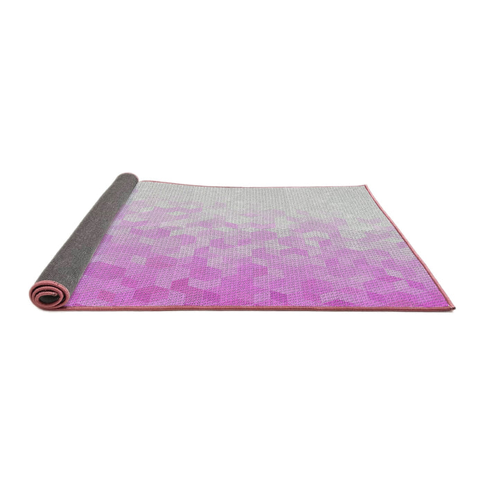 Thickness of Patterned Orchid Purple Modern Rug, pat2703