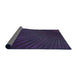 Thickness of Patterned Purple Novelty Rug, pat2709