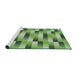 Serging Thickness of Machine Washable Transitional Shamrock Green Rug, wshpat2710