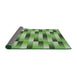 Thickness of Patterned Shamrock Green Novelty Rug, pat2710