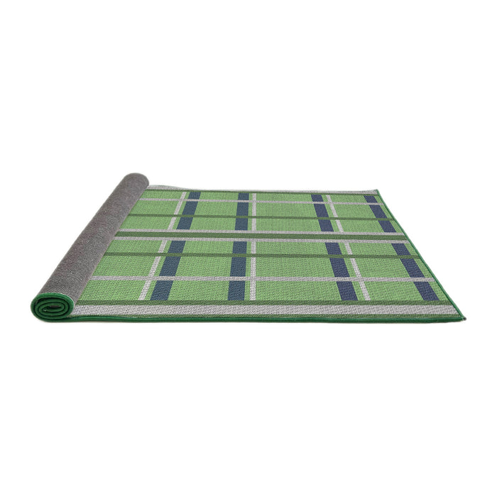 Thickness of Patterned Light Green Novelty Rug, pat2718