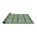 Thickness of Patterned Light Green Novelty Rug, pat2718