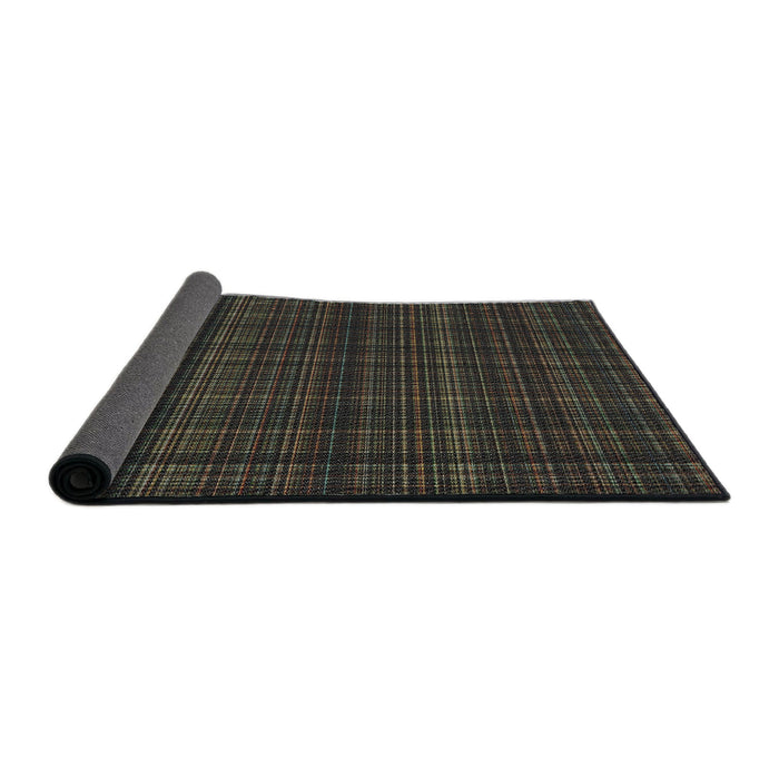 Thickness of Patterned Mid Gray Novelty Rug, pat2726