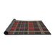 Thickness of Patterned Red Novelty Rug, pat2730