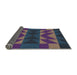 Thickness of Patterned Blue Novelty Rug, pat275