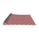 Thickness of Patterned Red Novelty Rug, pat2752
