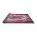 Thickness of Patterned Daisy Pink Modern Rug, pat2755