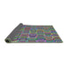 Thickness of Patterned Purple Modern Rug, pat2756