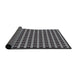 Thickness of Patterned Silver Gray Novelty Rug, pat2758