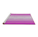 Serging Thickness of Machine Washable Transitional Crimson Purple Rug, wshpat2762