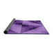 Thickness of Patterned Bright Purple Novelty Rug, pat2763