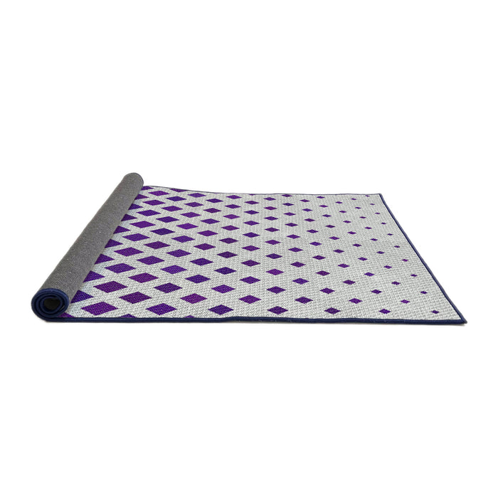 Thickness of Patterned Purple Violet Purple Novelty Rug, pat2767