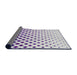 Thickness of Patterned Purple Violet Purple Novelty Rug, pat2767