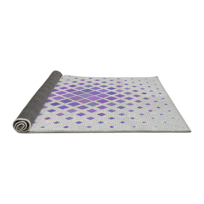 Thickness of Patterned Lavender Purple Novelty Rug, pat2769