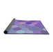 Thickness of Patterned Bright Lilac Purple Modern Rug, pat2770