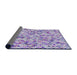 Thickness of Patterned Purple Violet Purple Modern Rug, pat2771