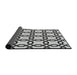 Thickness of Patterned Light Black Novelty Rug, pat2784