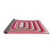 Thickness of Patterned Rose Gold Pink Novelty Rug, pat2799