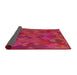 Thickness of Patterned Pink Novelty Rug, pat2815