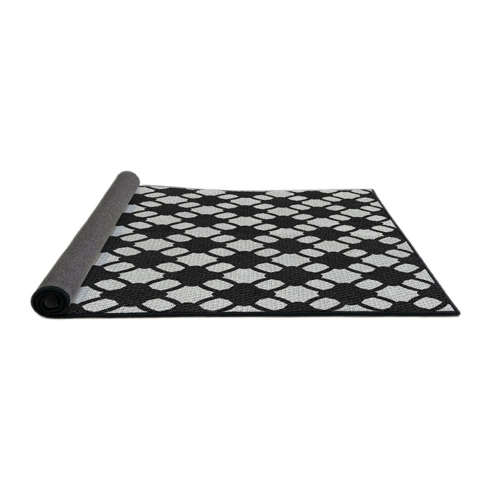 Thickness of Patterned Mid Gray Novelty Rug, pat2826