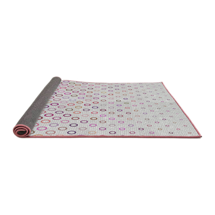 Thickness of Patterned Off-White Novelty Rug, pat2837