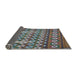 Thickness of Patterned Dark Gray Novelty Rug, pat2844