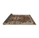 Thickness of Patterned Bakers Brown Novelty Rug, pat2849