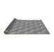 Thickness of Patterned Silver Gray Novelty Rug, pat2860