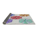 Thickness of Patterned Gray Novelty Rug, pat2863