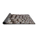 Thickness of Patterned Dark Brown Novelty Rug, pat2866