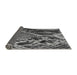 Thickness of Patterned Charcoal Black Novelty Rug, pat287