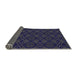 Thickness of Patterned Blue Novelty Rug, pat2873