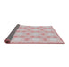 Thickness of Patterned Pig Pink Novelty Rug, pat2879