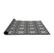 Thickness of Patterned Light Black Novelty Rug, pat2885