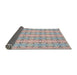 Thickness of Patterned Gray Novelty Rug, pat2894