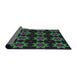 Thickness of Patterned Pine Green Novelty Rug, pat2905