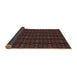 Thickness of Patterned Chestnut Brown Novelty Rug, pat294