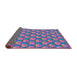 Thickness of Patterned Koi Blue Novelty Rug, pat2947