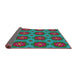 Thickness of Patterned Spring Green Modern Rug, pat2960