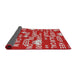 Thickness of Patterned Pink Novelty Rug, pat2972