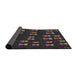 Thickness of Patterned Army Brown Novelty Rug, pat2973