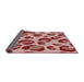 Thickness of Patterned Pastel Pink Novelty Rug, pat2975