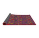 Thickness of Patterned Tulip Pink Novelty Rug, pat2977