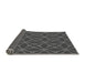 Thickness of Patterned Charcoal Black Novelty Rug, pat2981