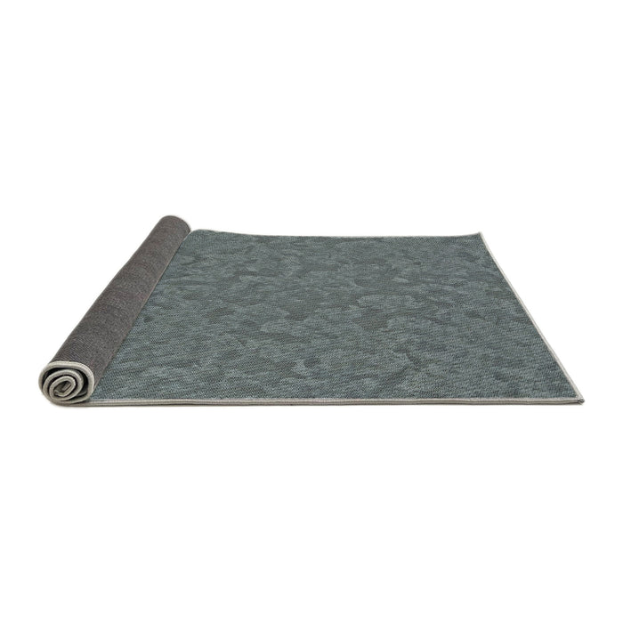 Thickness of Patterned Gunmetal Gray Novelty Rug, pat3026